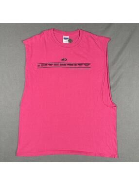 y2k Men’s faded pink tank gray graphic